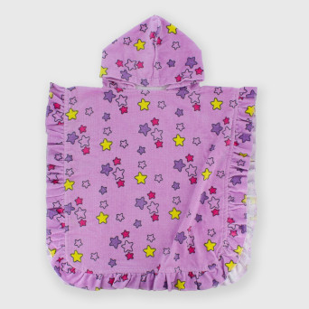 Albornoz de rizo esponjoso para niña, multicolor Albornoz de rizo esponjoso para niña, multicolor