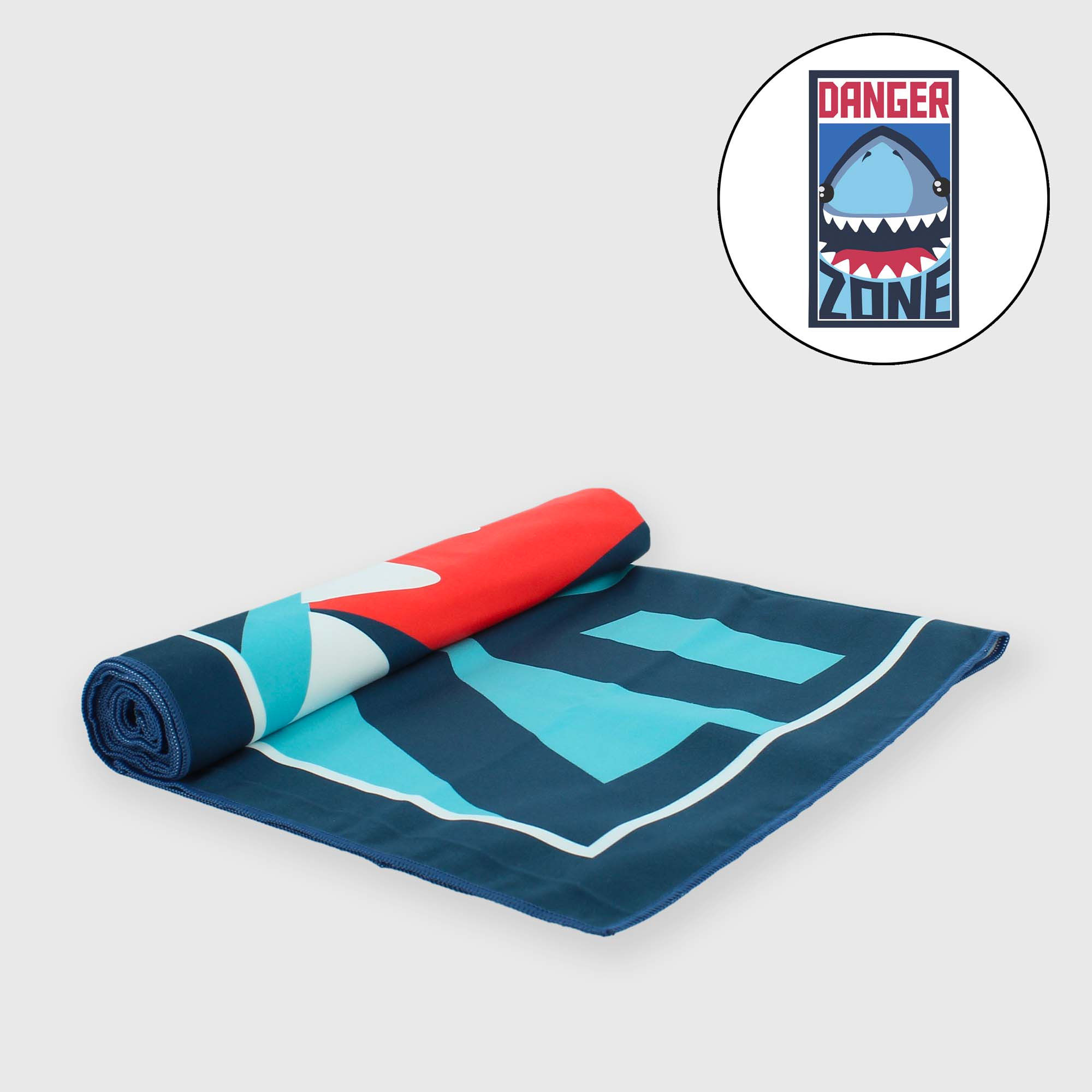 Toalla de playa de niño, azul