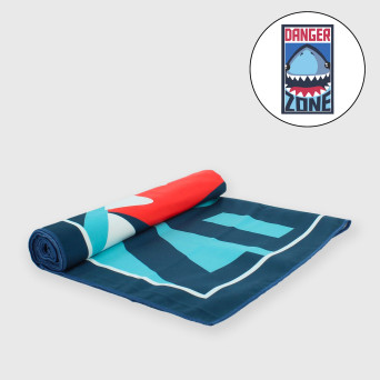 Boy's beach towel, blue Boy's beach towel, blue