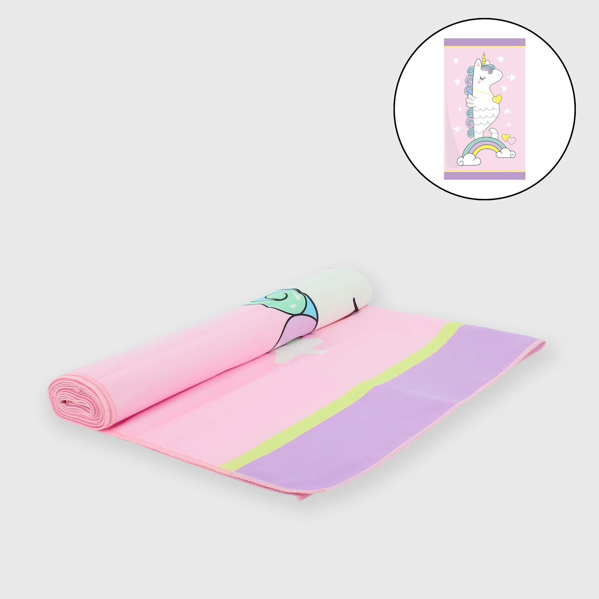 Girl's beach towel, pink
