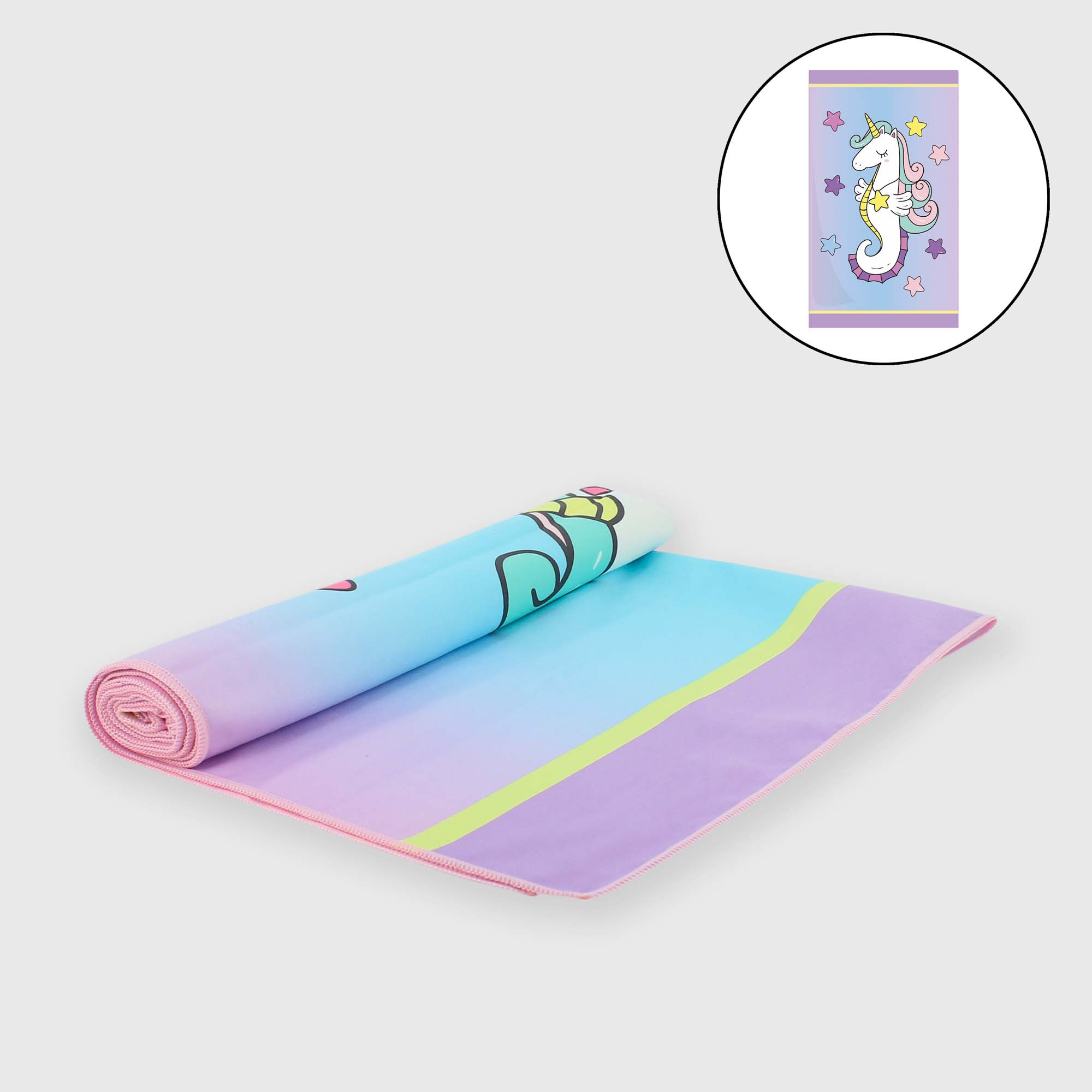 Serviette pour la plage fille, multicolor