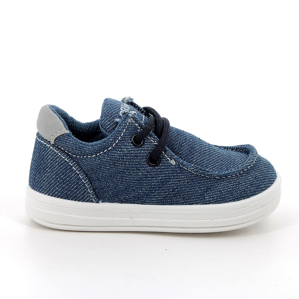 Zapato para niño azul con cordones