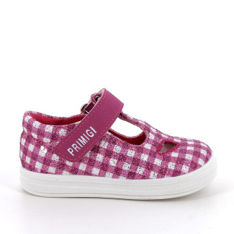 Zapato para niña fucsia y blanco con velcro Zapato para niña fucsia y blanco con velcro