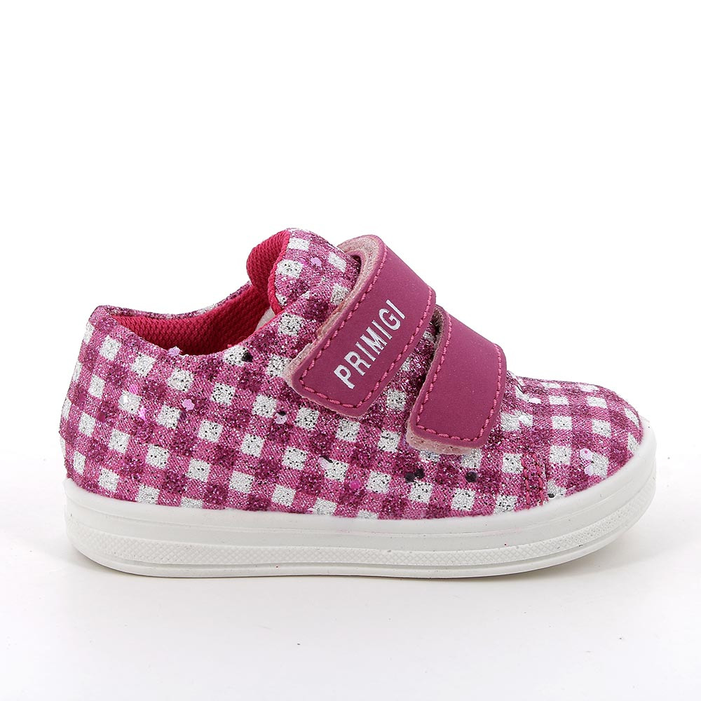 Primigi Scarpe da bambina fuxia e bianco con strap, Taglia 24