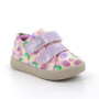 Zapato para niña morado y beige con velcro Zapato para niña morado y beige con velcro