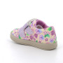 Zapato para niña morado y beige con velcro Zapato para niña morado y beige con velcro