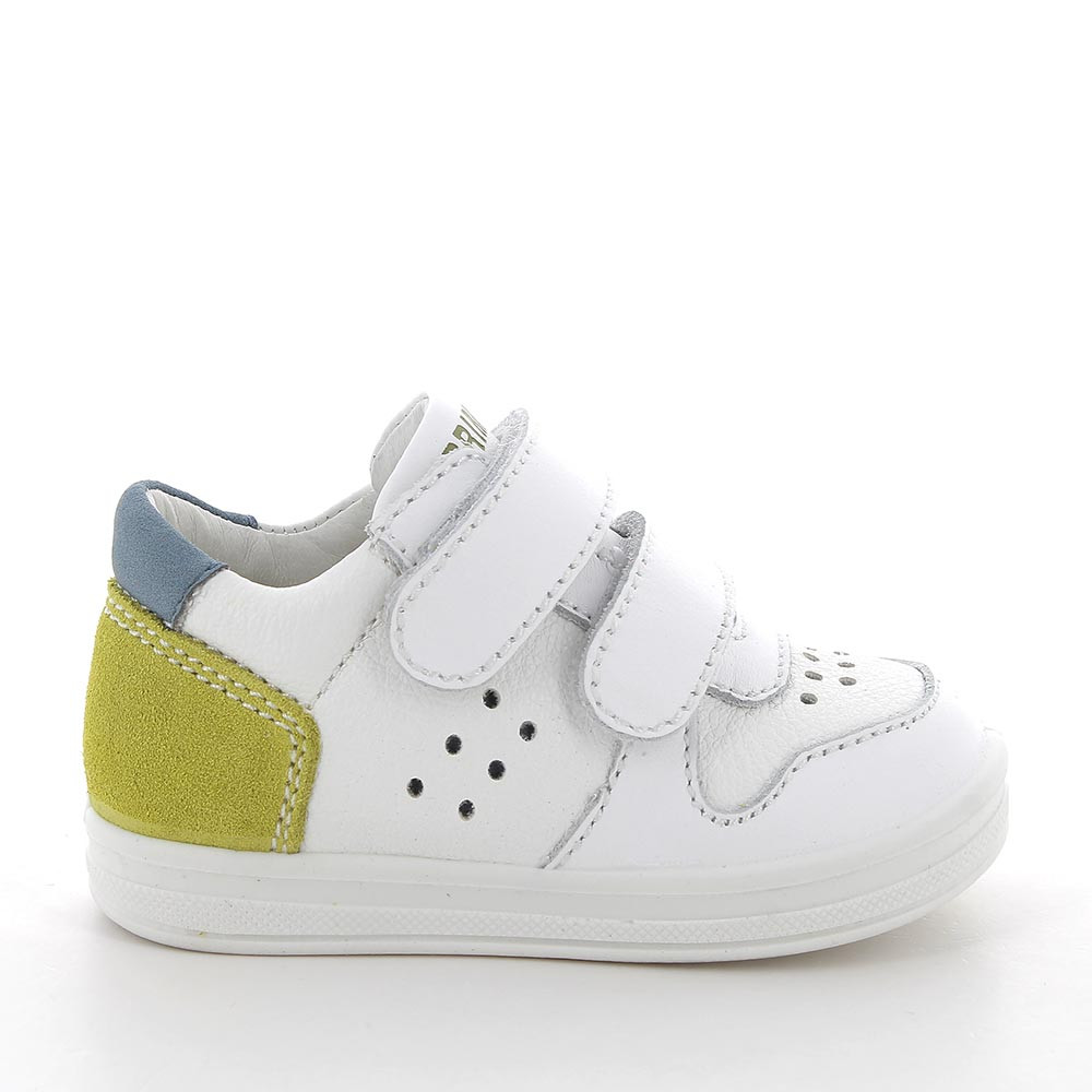 Sneakers for boys white with velcro