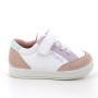 Deportivo para niña rosa y blanco con velcro Deportivo para niña rosa y blanco con velcro