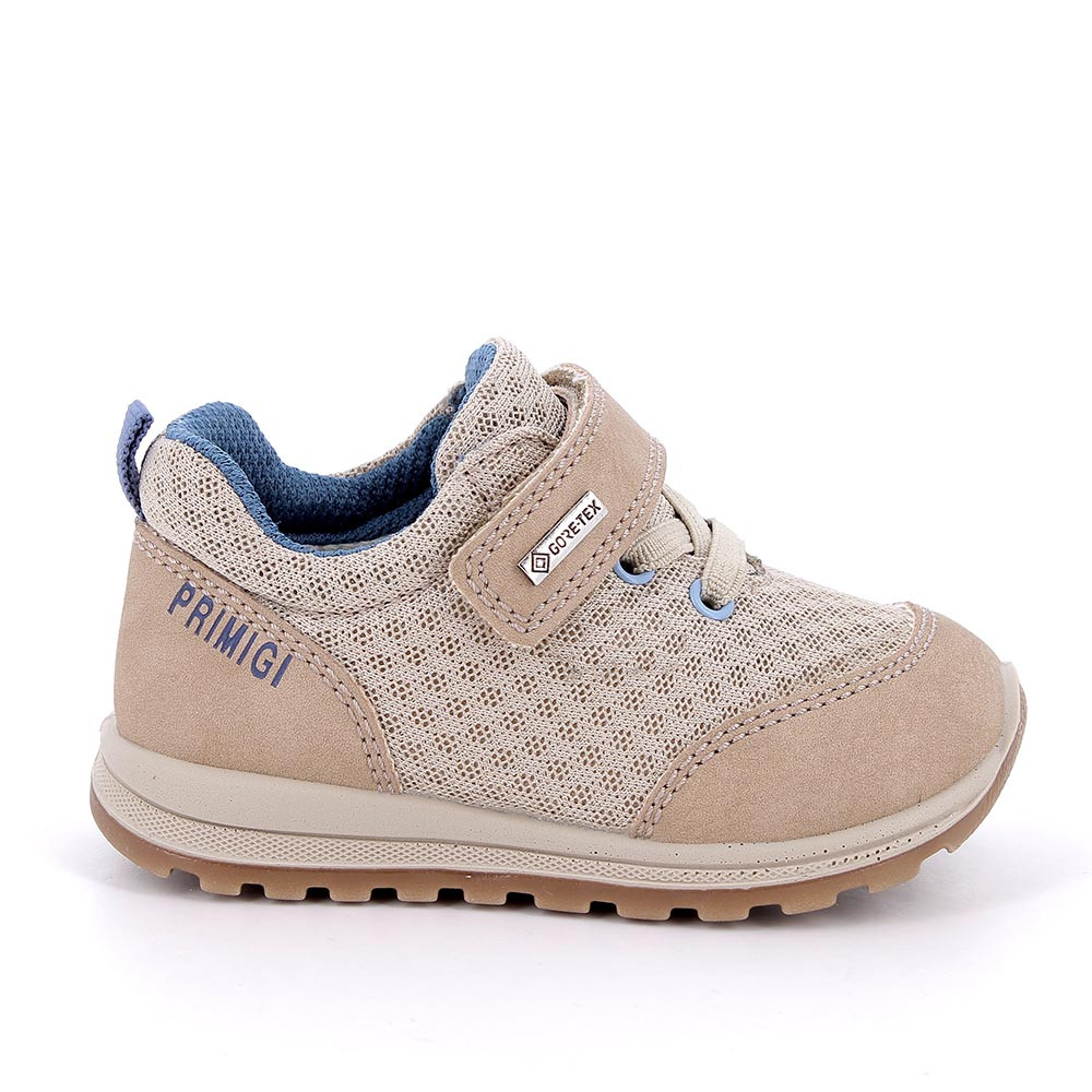 Zapato deportivo con gore-tex para niño beige con velcro