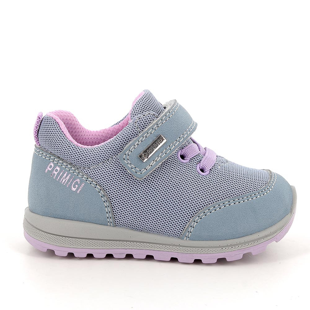 Sneaker gore-tex pour fille bleu clair avec velcro