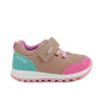 Gore-tex sneakers for girls beige and fuchsia with velcro Gore-tex sneakers for girls beige and fuchsia with velcro