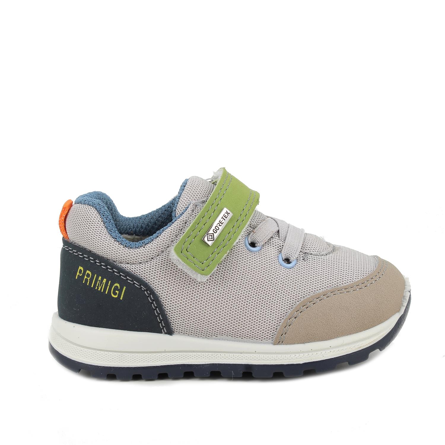 Zapato deportivo con gore-tex para niño gris y azul con velcro