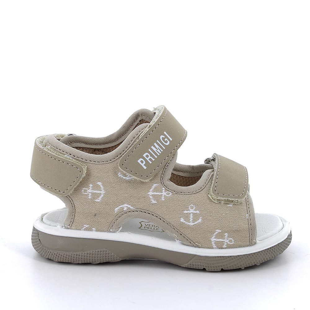 Sandals for boys beige with velcro