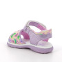 Sandale pour fille violet et beige avec velcro Sandale pour fille violet et beige avec velcro