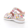 Sandale pour fille beige et rose avec velcro Sandale pour fille beige et rose avec velcro