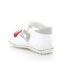 Sandalia para niña blanco con velcro Sandalia para niña blanco con velcro