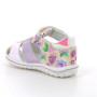 Sandale pour fille violet et beige avec velcro Sandale pour fille violet et beige avec velcro