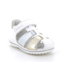 Sandali da bambina bianco e argento con strap Sandali da bambina bianco e argento con strap