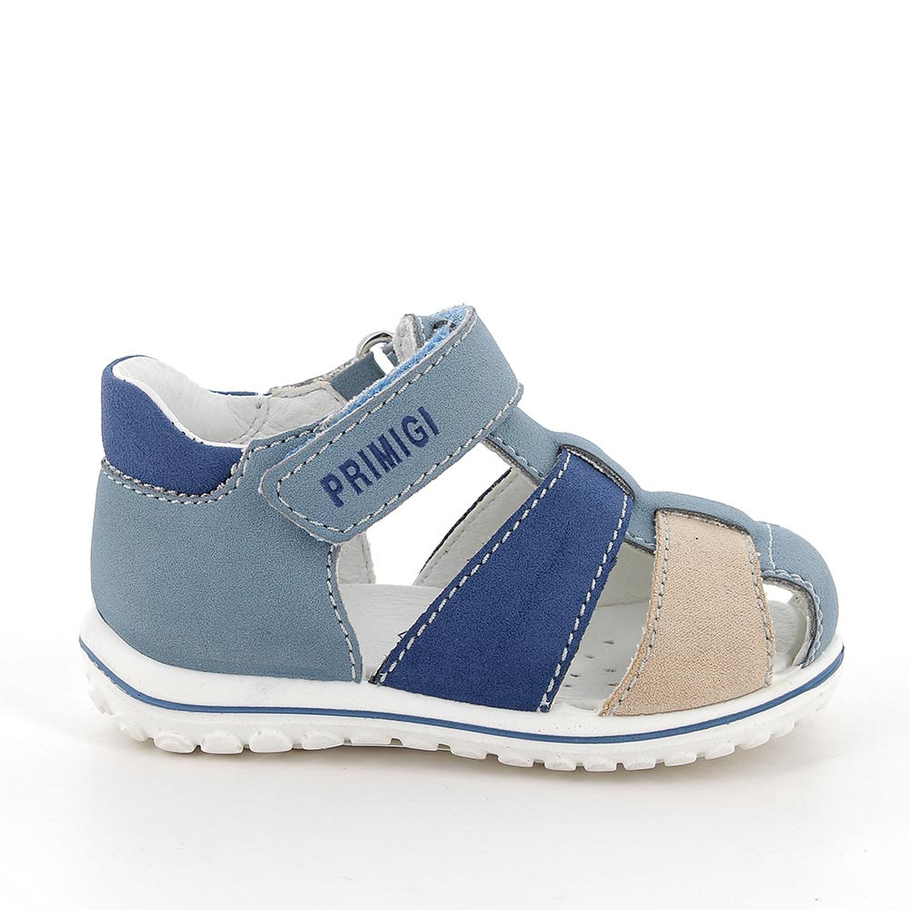 Sandale pour garçon bleu clair avec velcro