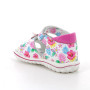 Sandale pour fille blanc et fuxia avec velcro Sandale pour fille blanc et fuxia avec velcro