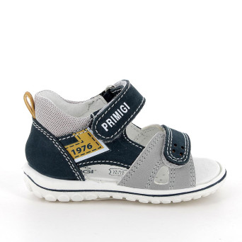 Sandalia para niño azul y gris con velcro Sandalia para niño azul y gris con velcro