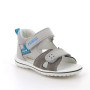 Sandalia para niño gris con velcro Sandalia para niño gris con velcro