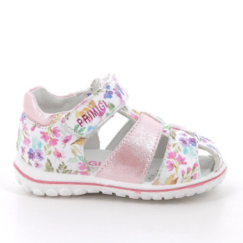 Sandals for girls white and pink with velcro Sandals for girls white and pink with velcro