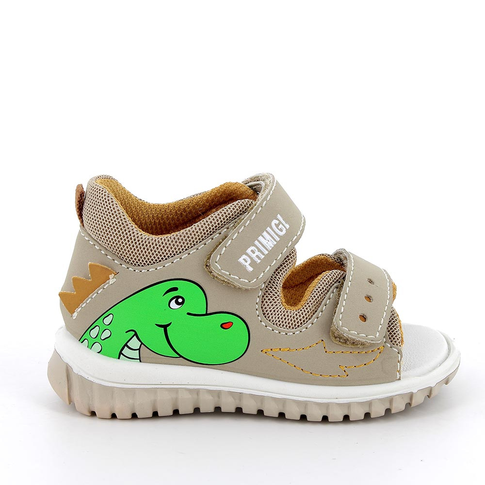 Sandals for boys beige with velcro