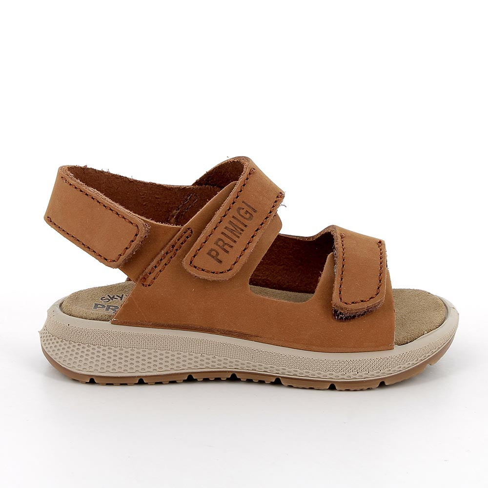 Sandals for boys brown with velcro