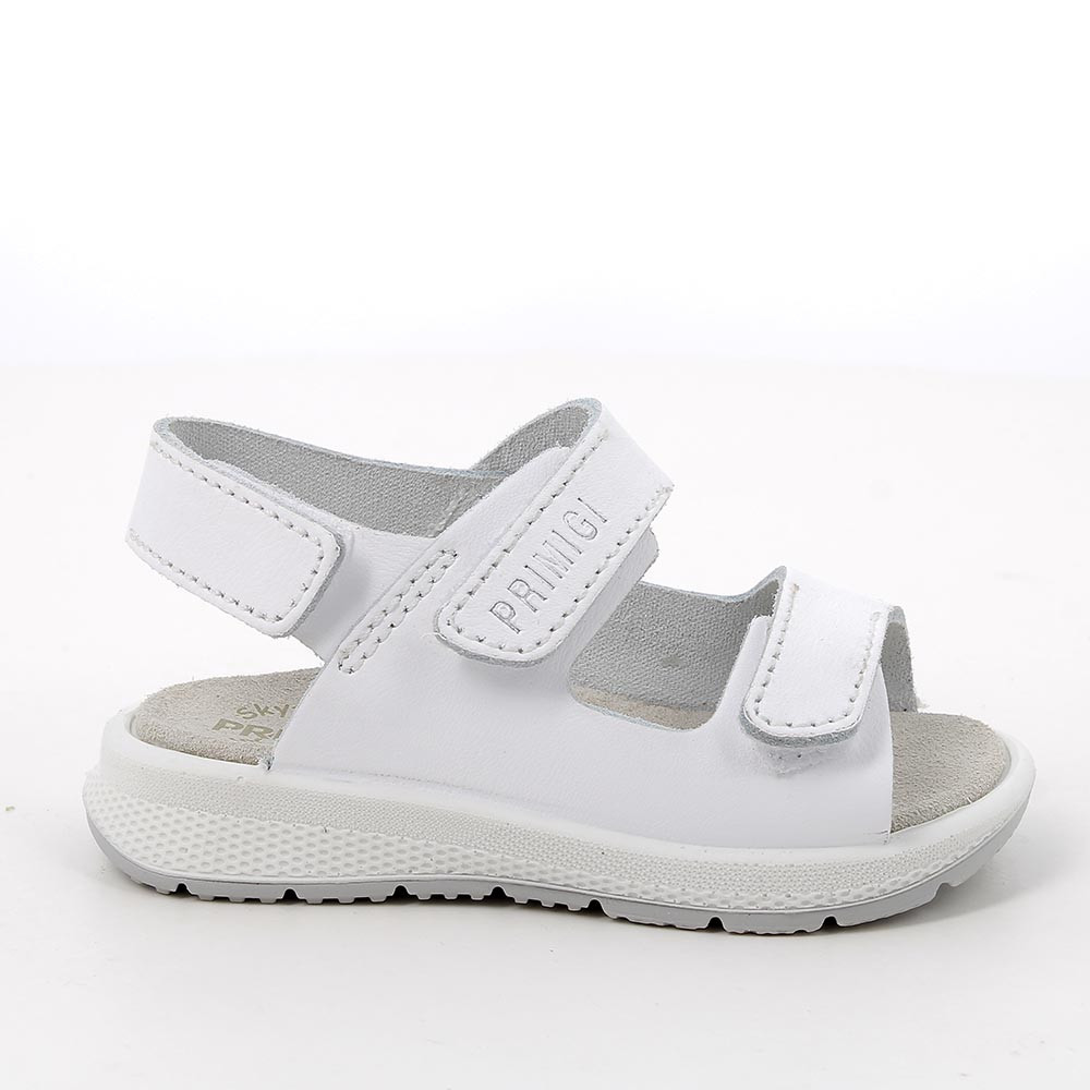 Sandals for boys white with velcro