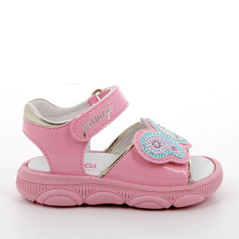 Sandale pour fille rose avec velcro Sandale pour fille rose avec velcro