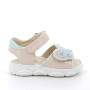 Sandalia para niña beige con velcro Sandalia para niña beige con velcro