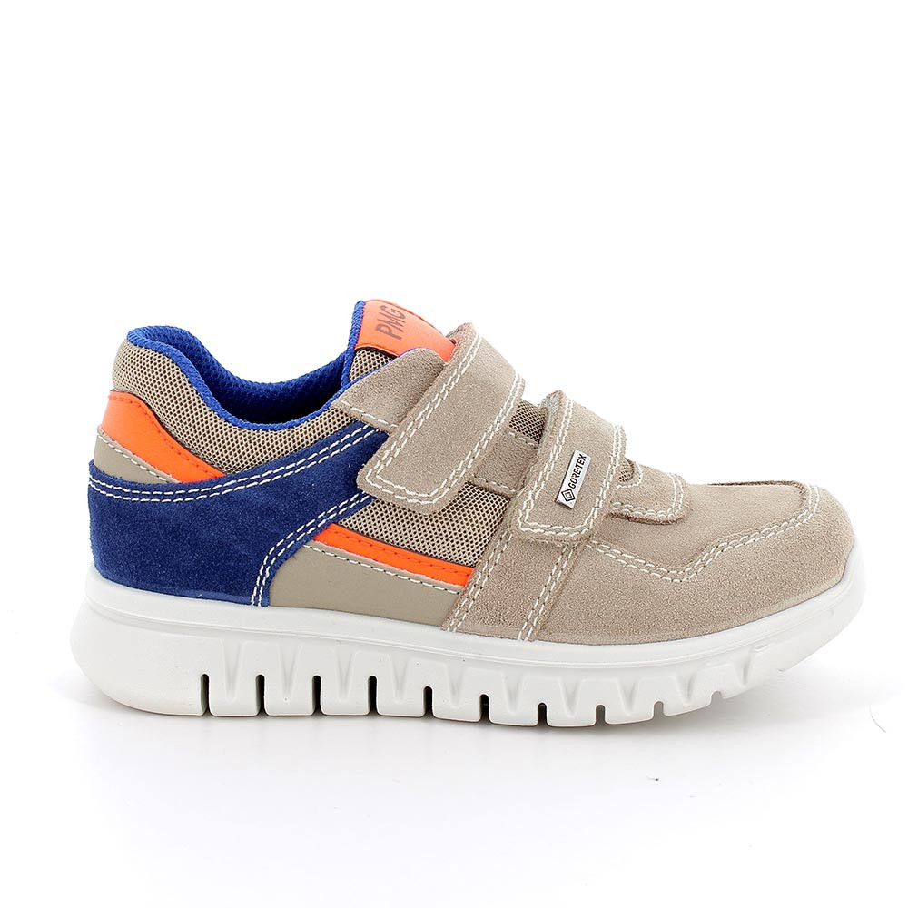 Sneakers gore-tex da bambino beige con strap