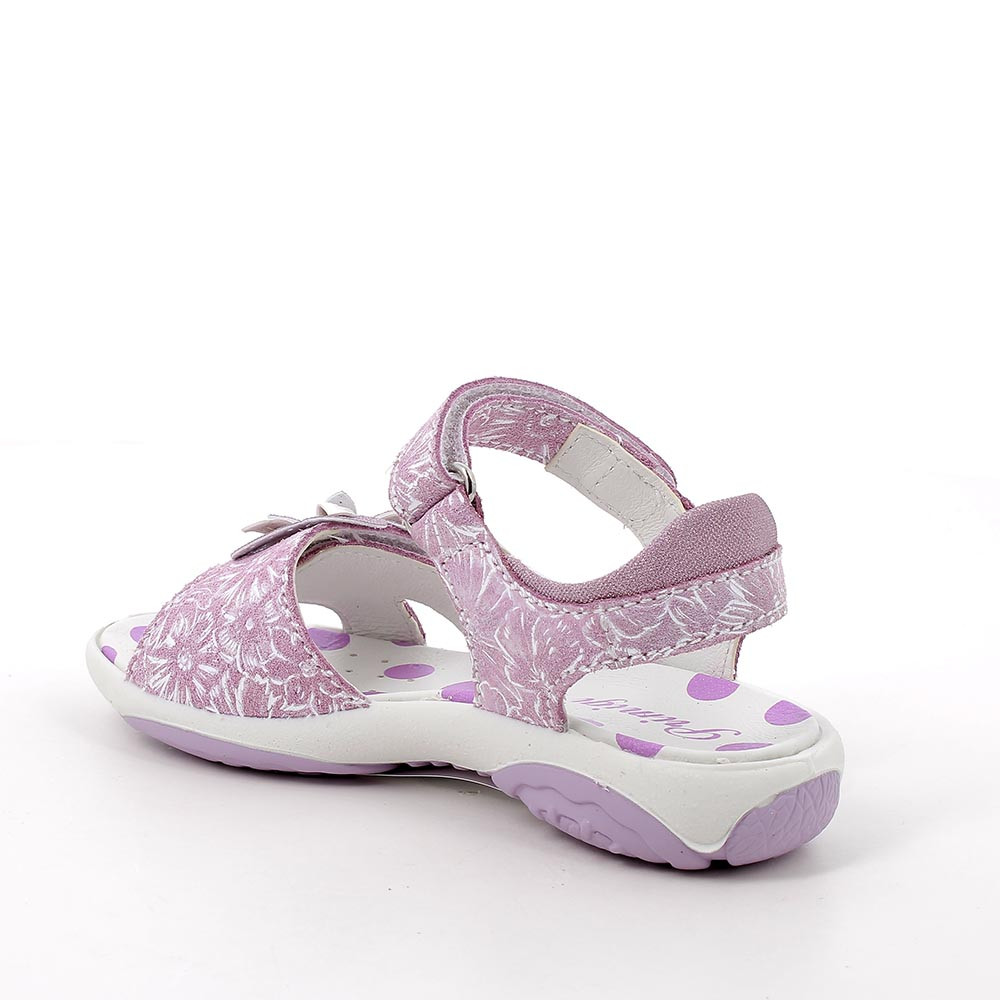 Sandalia para niña morado con velcro - Main Image