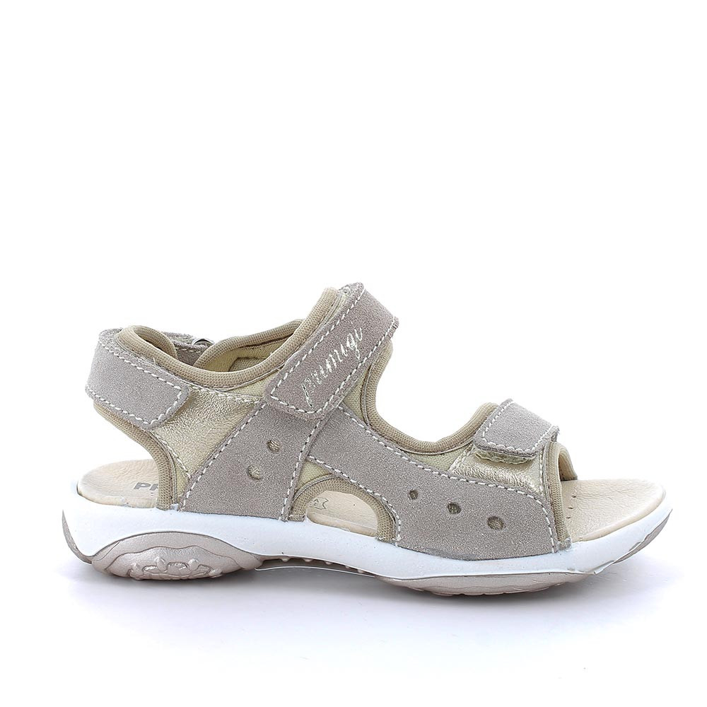 Sandali da bambina beige con strap