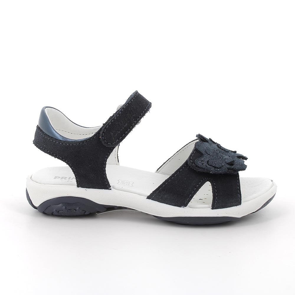 Sandalia para niña azul con velcro