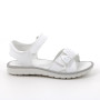 Sandalia para niña blanco con velcro Sandalia para niña blanco con velcro