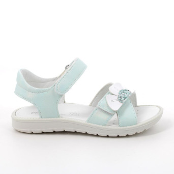 Sandalia para niña turquesa con velcro Sandalia para niña turquesa con velcro