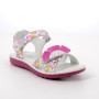 Sandalia para niña blanco con velcro Sandalia para niña blanco con velcro