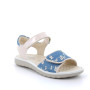 Sandals for girls sky blue and beige with velcro Sandals for girls sky blue and beige with velcro