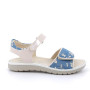 Sandali da bambina celeste e beige con strap Sandali da bambina celeste e beige con strap