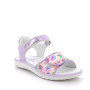 Sandali da bambina viola e beige con strap Sandali da bambina viola e beige con strap