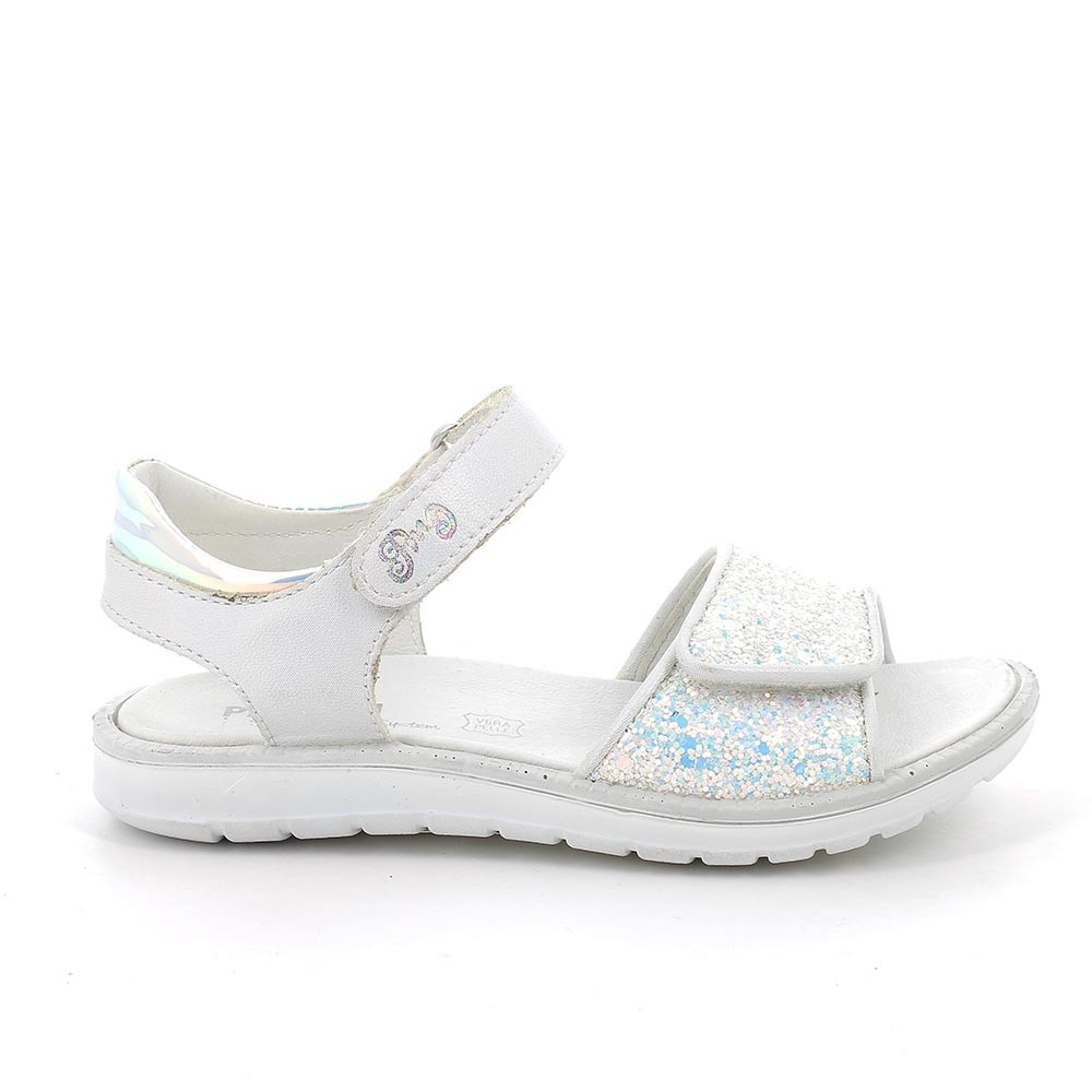 Sandals for girls white with velcro