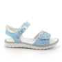 Sandalia para niña turquesa con velcro Sandalia para niña turquesa con velcro