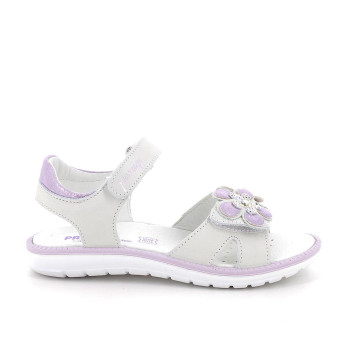 Sandalia para niña blanco con velcro Sandalia para niña blanco con velcro