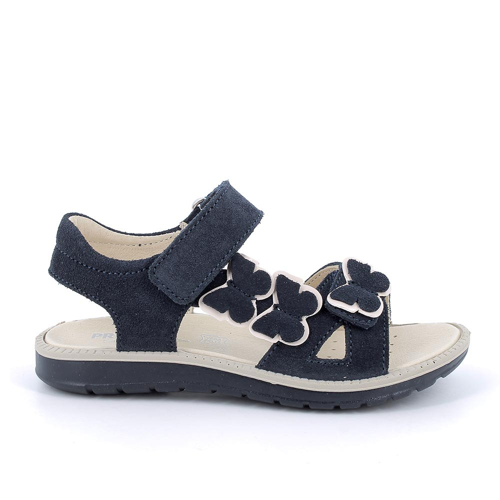 Sandals for girls blue with velcro