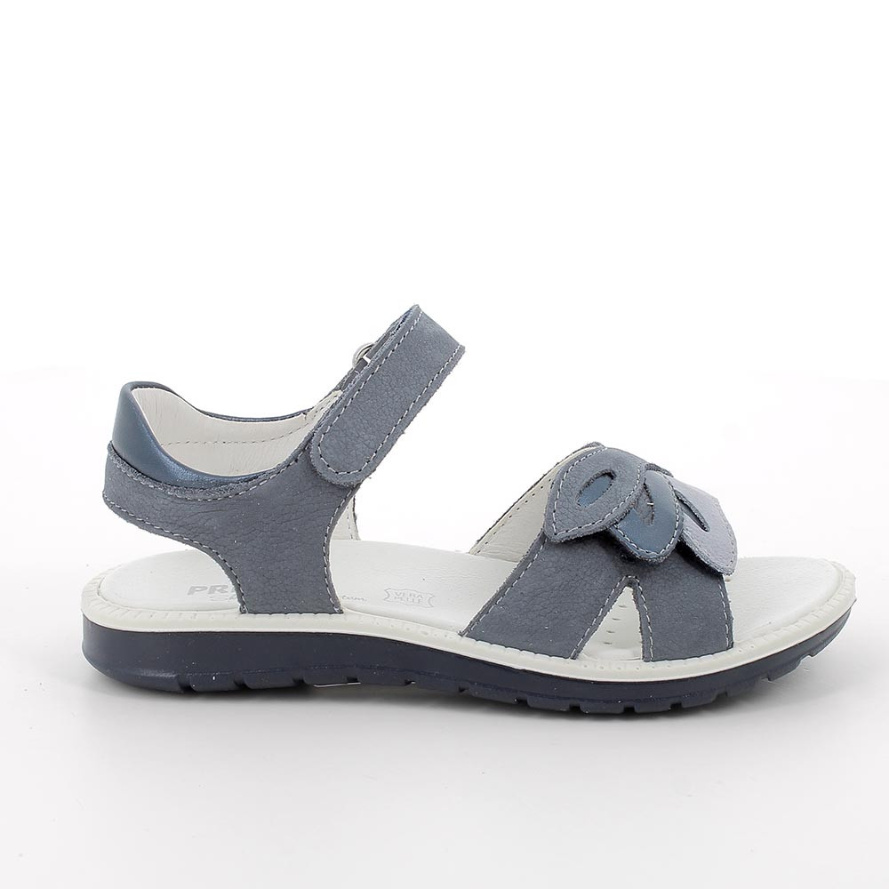 Sandals for girls sky blue and blue with velcro