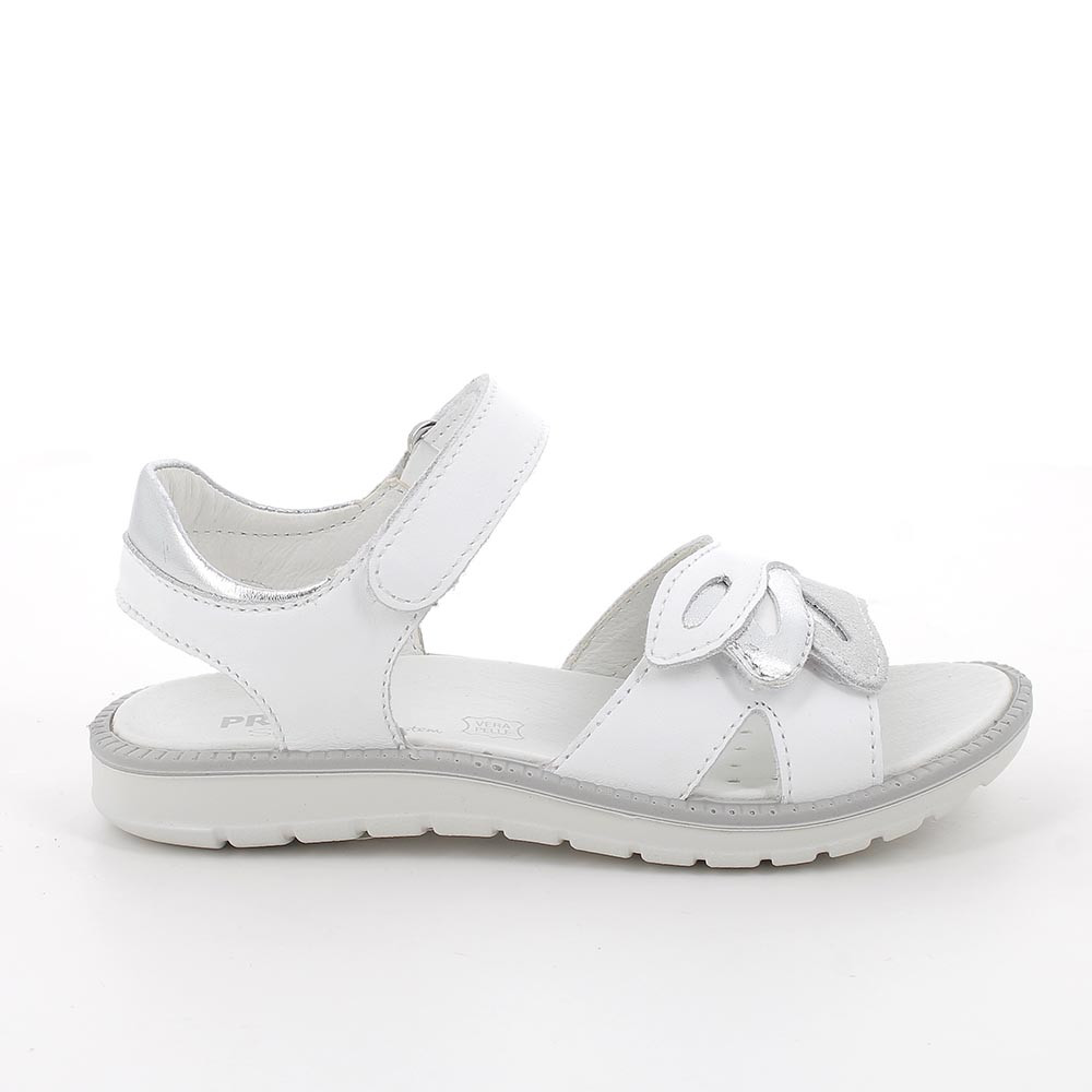 Sandals for girls white with velcro