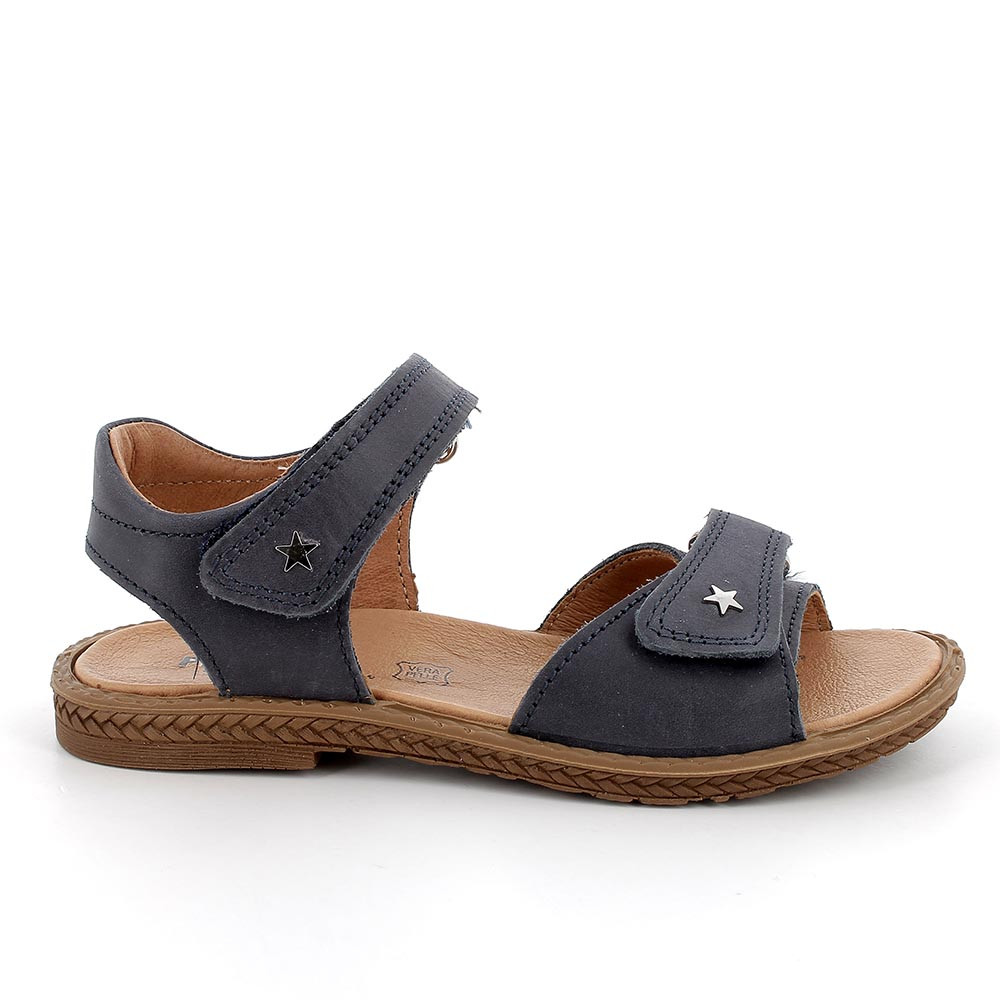Sandale pour fille bleu avec velcro