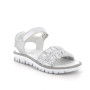 Sandale pour fille argent avec velcro Sandale pour fille argent avec velcro